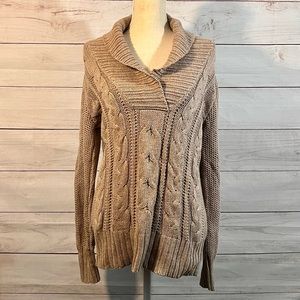 Old Navy Tan Knit Sweater Large